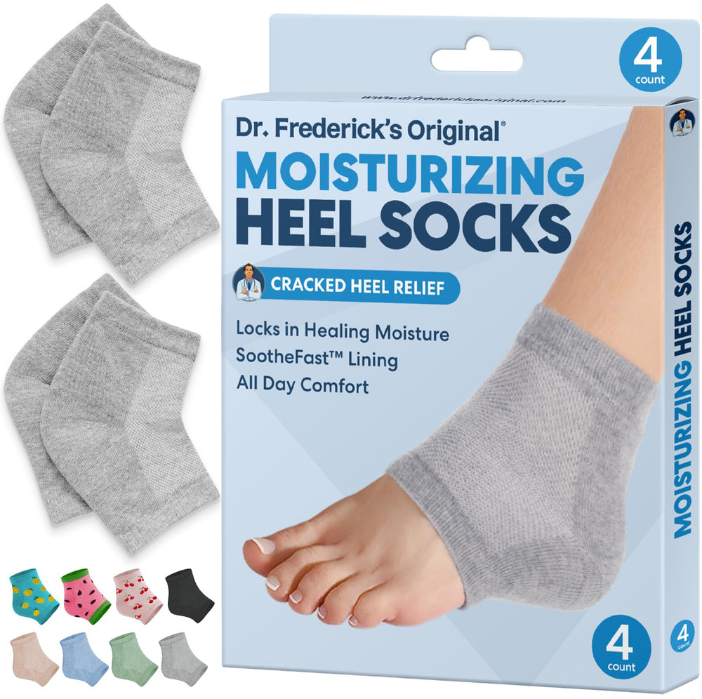 Dr. Frederick's Original medias talones humectados para suavidad de la piel.