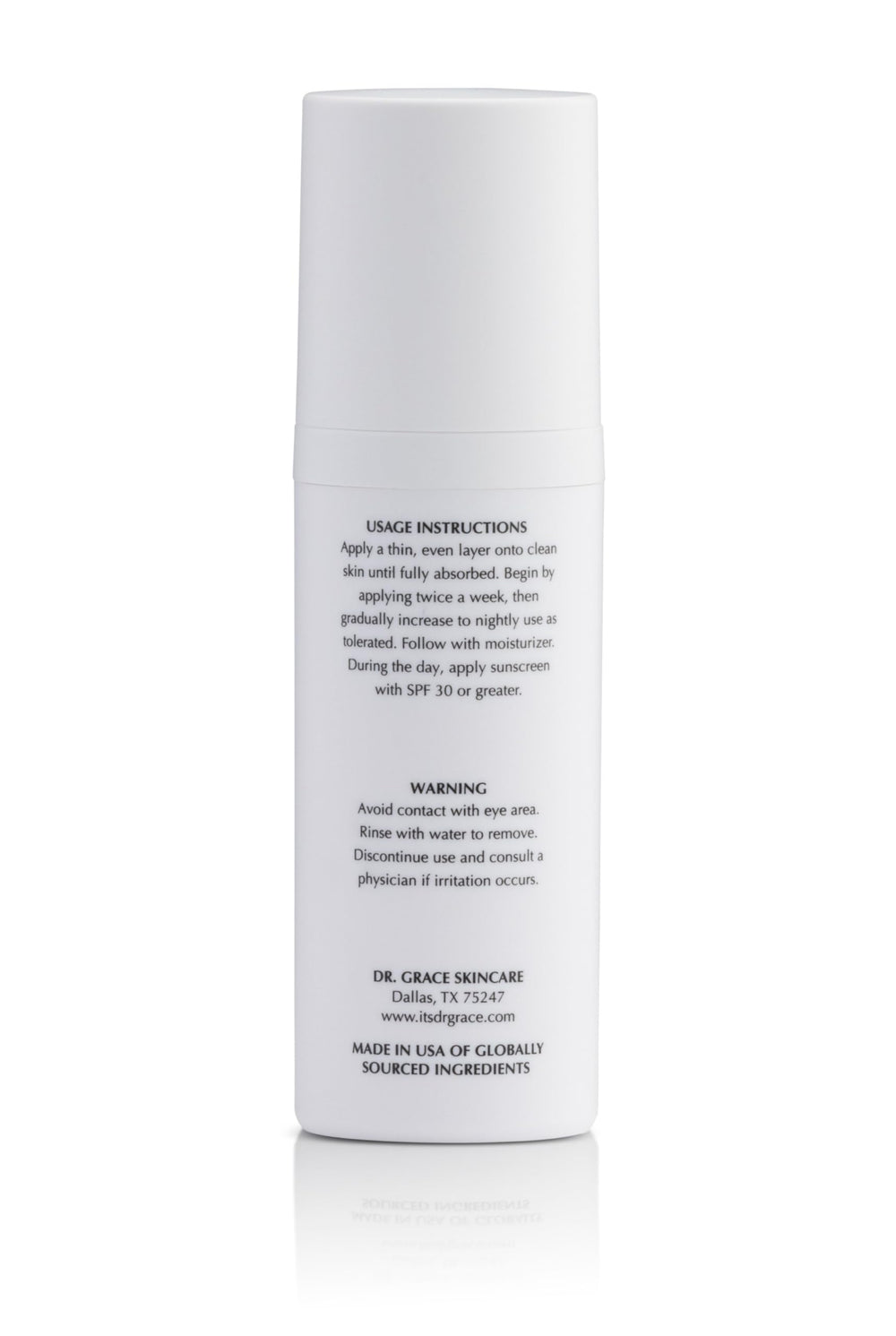 Dr. Grace Sérum Retinol 0.1, piel más suave al despertar.