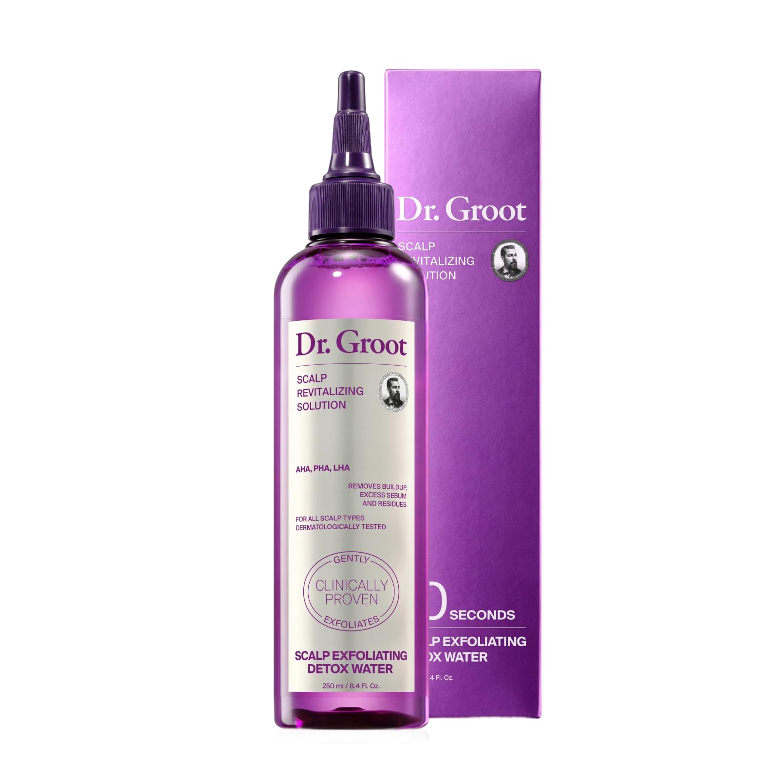 Dr. Groot Eau Detox Exfoliant Cuir Chevelu: nettoyage en profondeur et base prête pour les soins