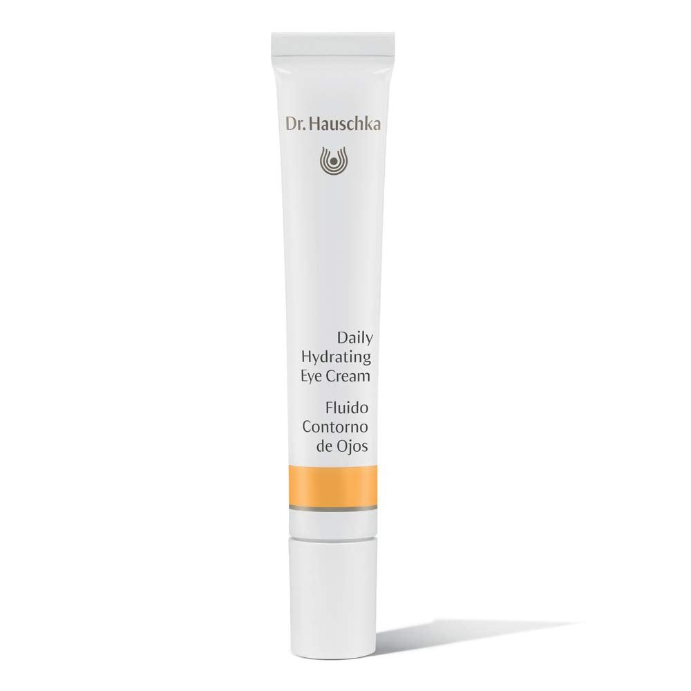 Dr. Hauschka crème yeux hydratante quotidienne sur flacon, hydrate le contour des yeux.