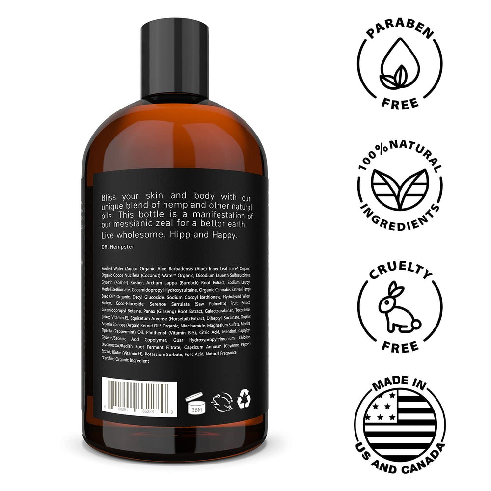 DR. HEMPSTER fabricado en Estados Unidos con ingredientes naturales.