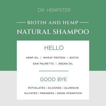 DR. HEMPSTER Saw Palmetto ingrediente natural para cuidado capilar.