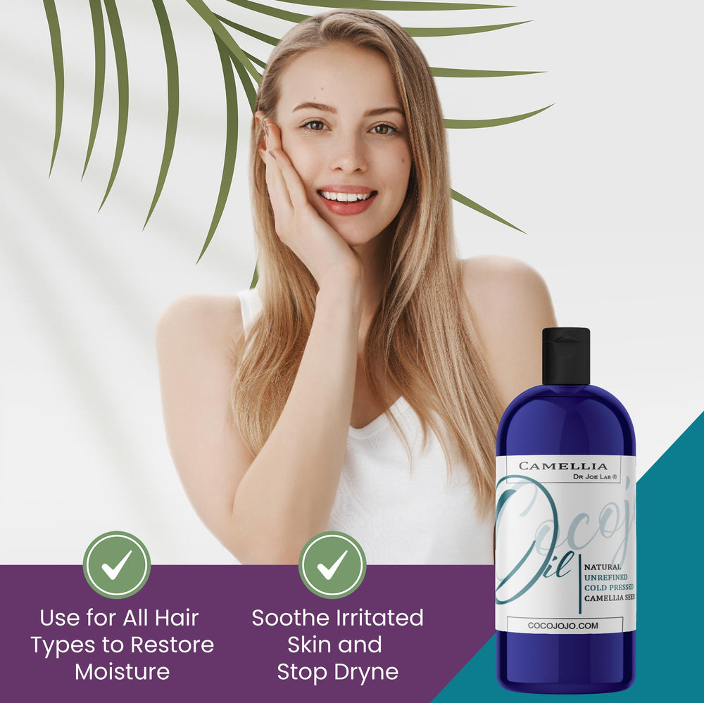 Piel hidratada con Aceite de Camelia Dr Joe Lab