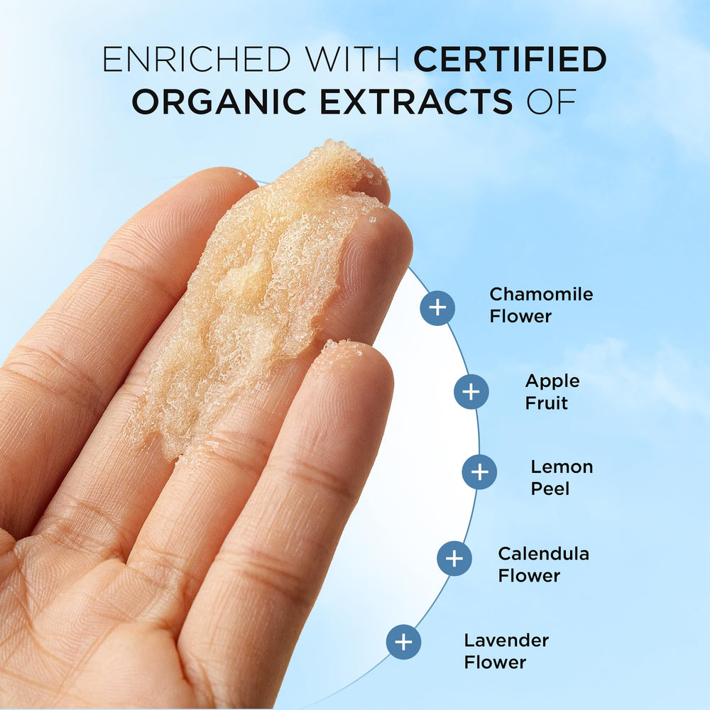 DR. LIFT exfoliante corporal, aplicación fácil para rutina de ducha diaria.