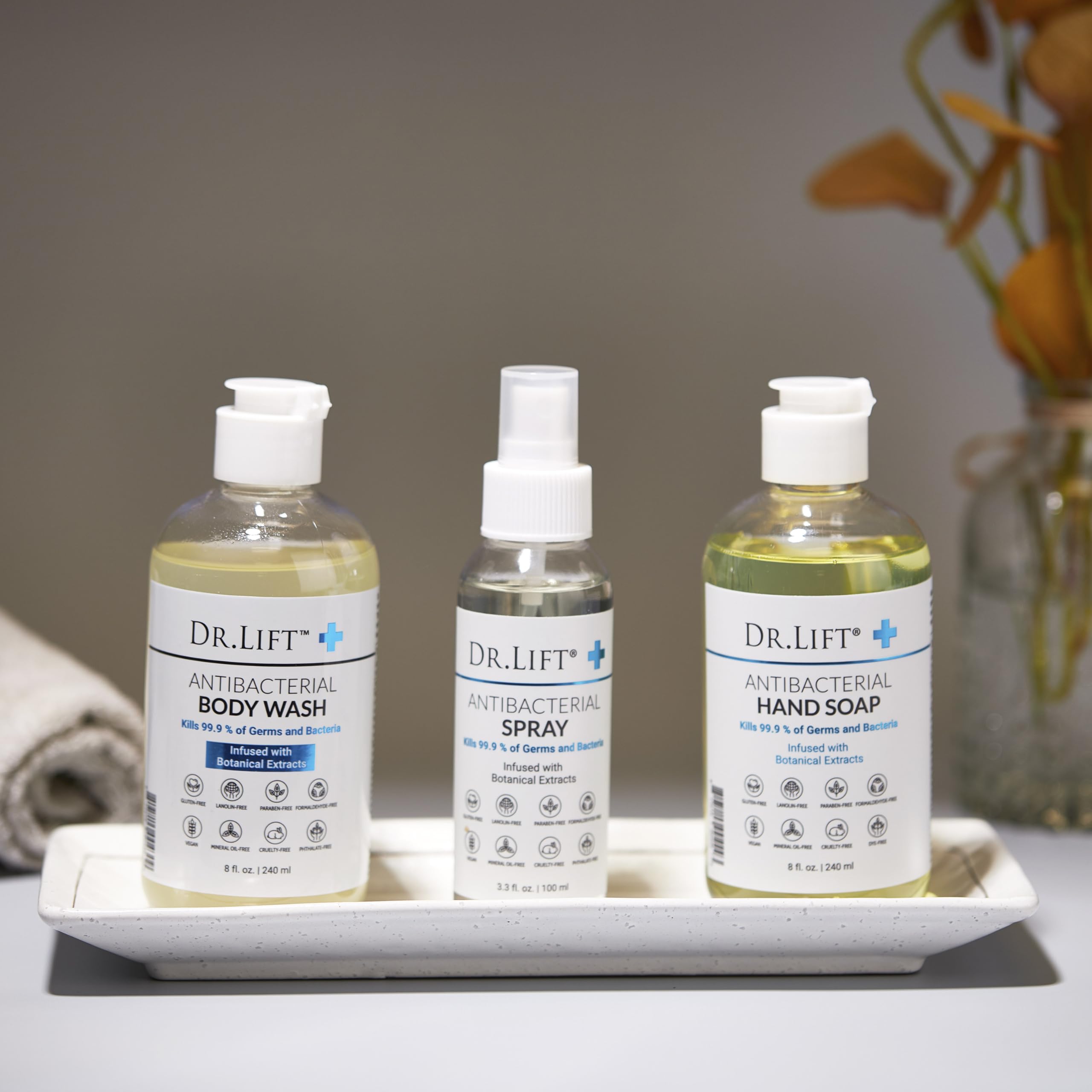 DR. LIFT gel de ducha antibacteriano, textura cremosa para sentirse renovado