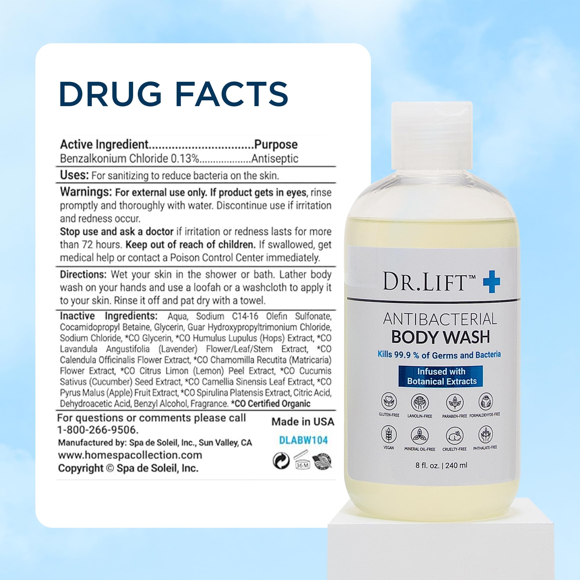 Rutina diaria de cuidado; DR. LIFT ofrece limpieza efectiva y sensación fresca.