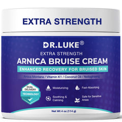 Dr. Luke Crema Arnica para hematomas, bote visible, alivia temporalmente la hinchazón