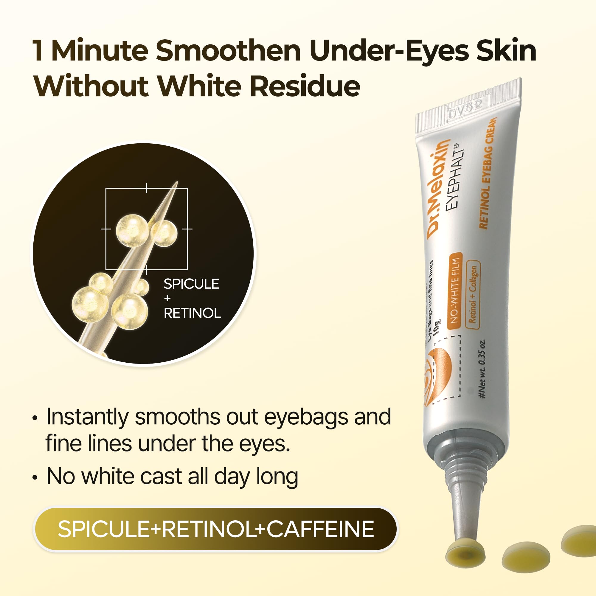 Dr. Melaxin Contorno Ojos Retinol Biomimético: mejor absorción gracias a la tecnología biomimética.