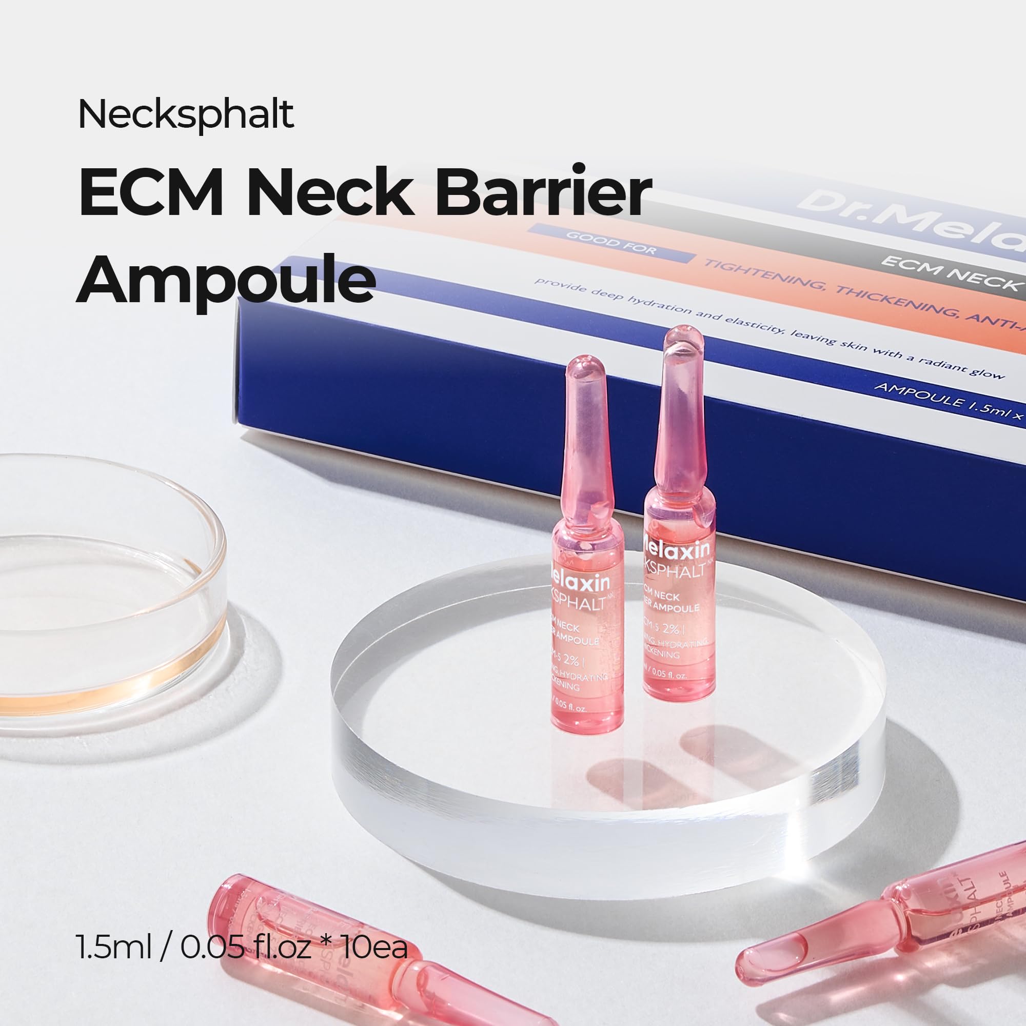Dr.Melaxin Necksphalt barrera ECM protege la piel del cuello