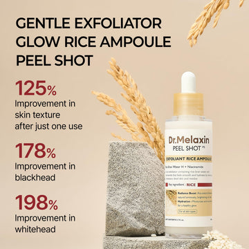 Dr.Melaxin Peel Shot Glow, textura sedosa lista para exfoliar y suavizar la piel