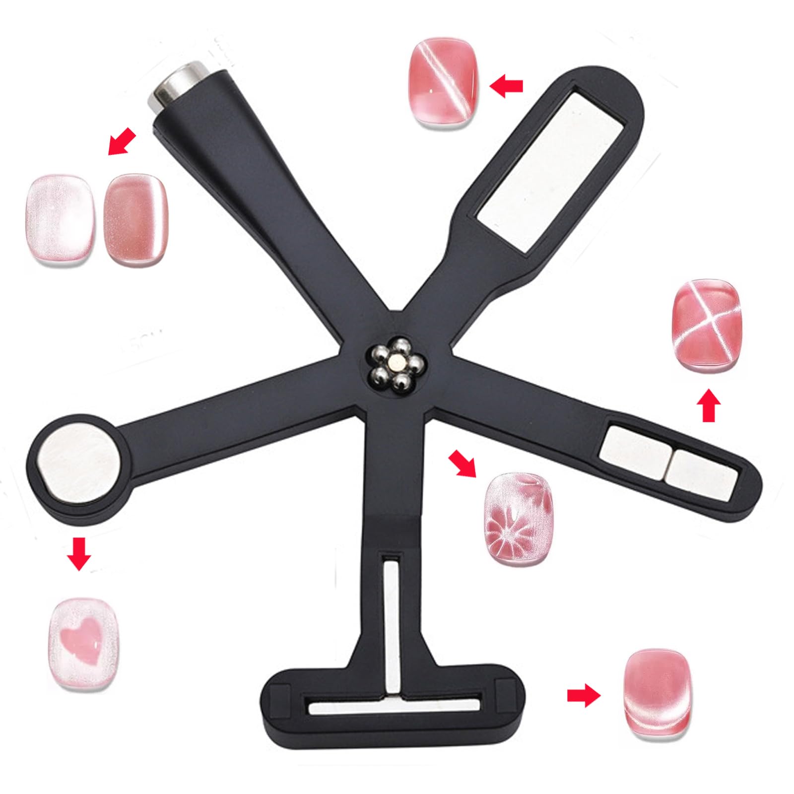 Dr.nail mini set imanes para uñas, perfecto para uso en casa o salón.