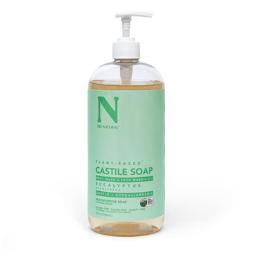 Dr Natural Jabón Castilla líquido para cuerpo, limpieza suave y humectante.