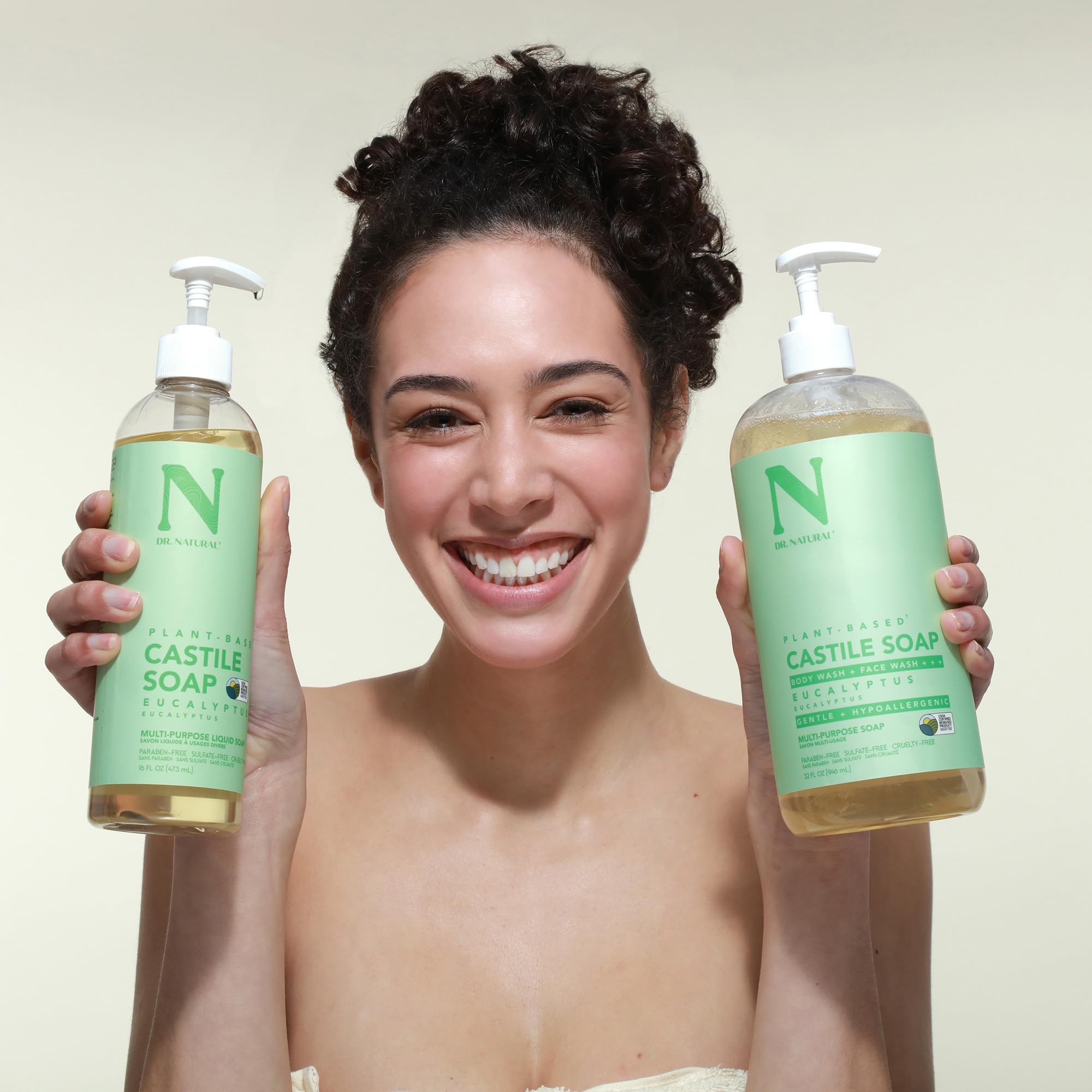 Dr Natural Jabón Castilla líquido – piel sensible, cuidado suave para la familia.