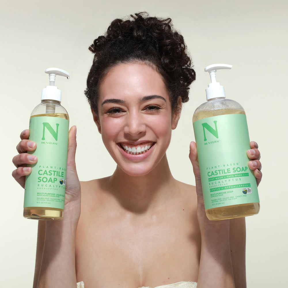 Dr Natural Jabón Castilla líquido – piel sensible, cuidado suave para la familia.
