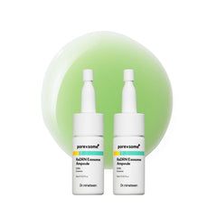 Dr.nineteen ReDRN Exosome Ampoule botella en primer plano para textura de piel más suave.