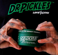 Dr Pickles Original Formula sin vaselina, seguro para piel sensible durante el tatuaje.