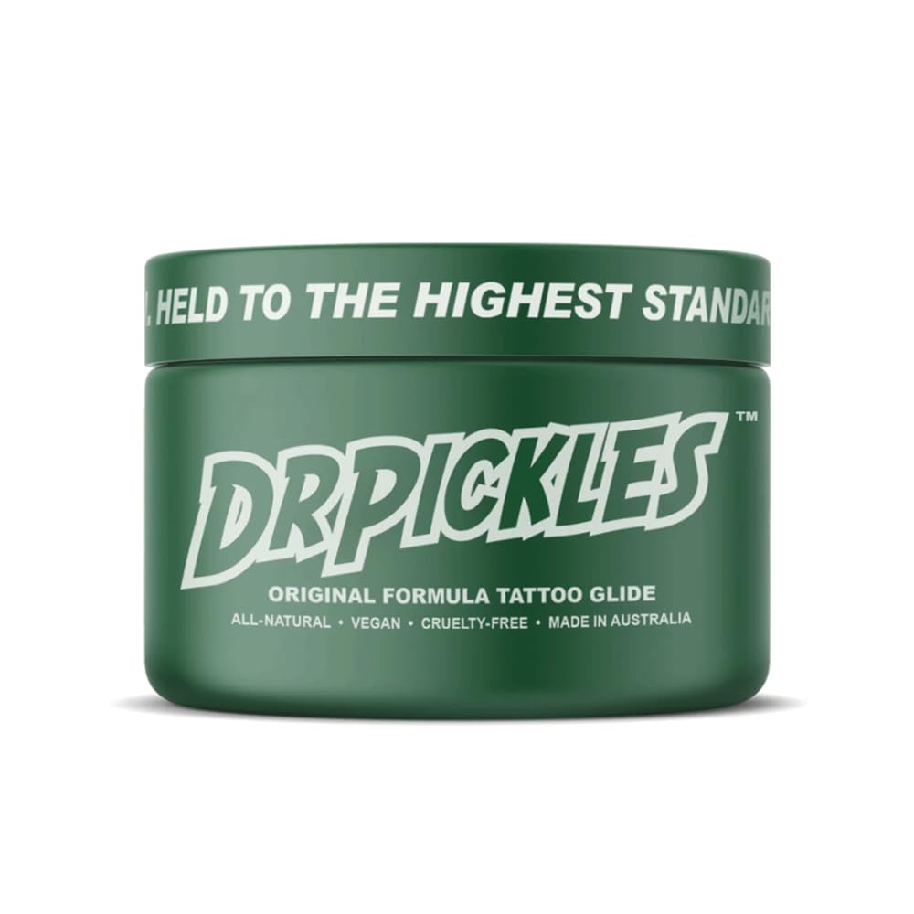 Dr Pickles Original Formula deslizamiento suave para tatuajes, más precisión.