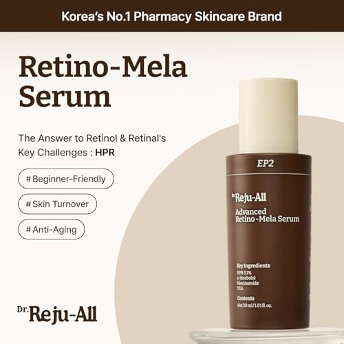 Étiquette et emballage du Dr Reju-All Retino-Mela Serum pour information fiable