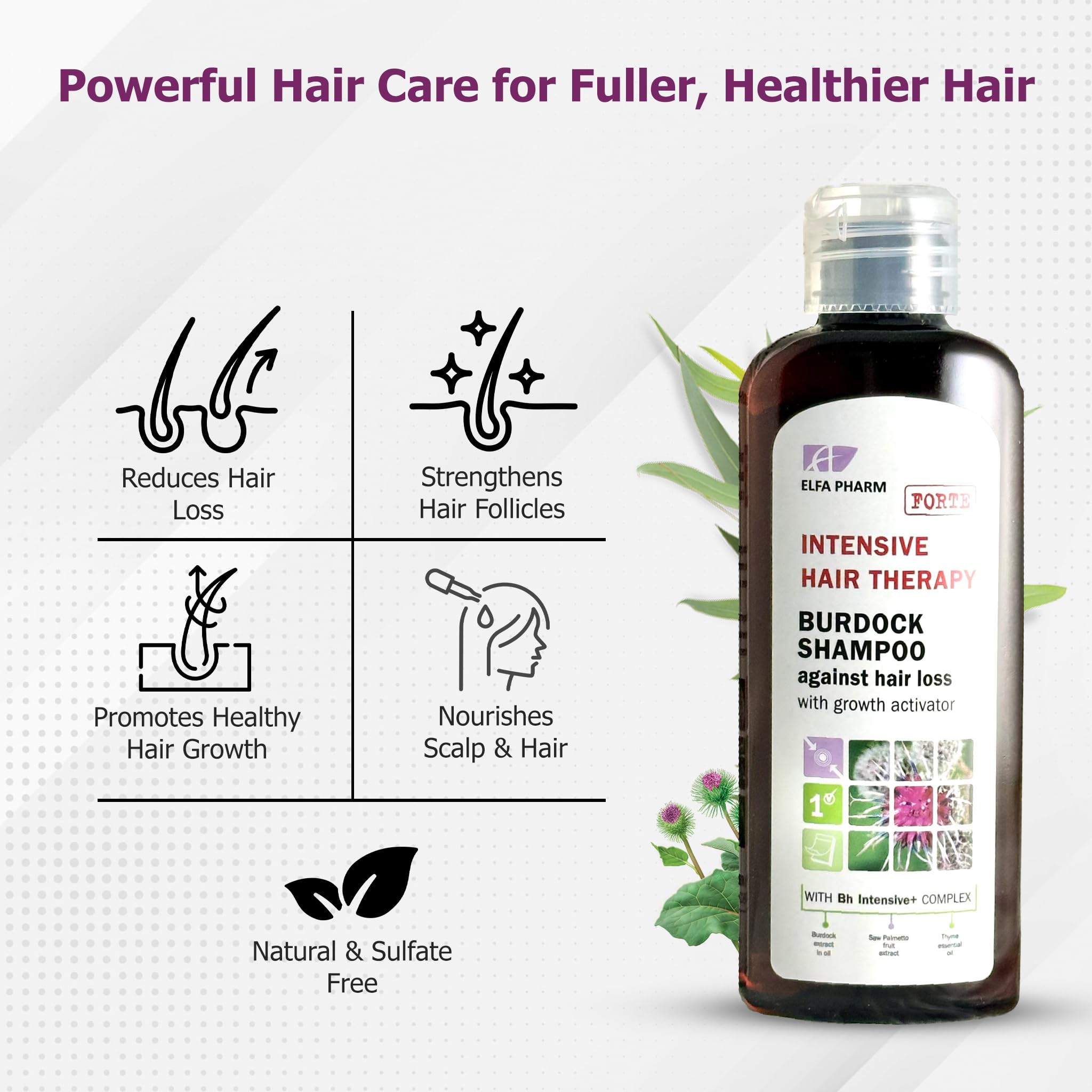DR. SCHAVIT Champú de Bardana: etiqueta natural para piel sensible y cuidado suave.