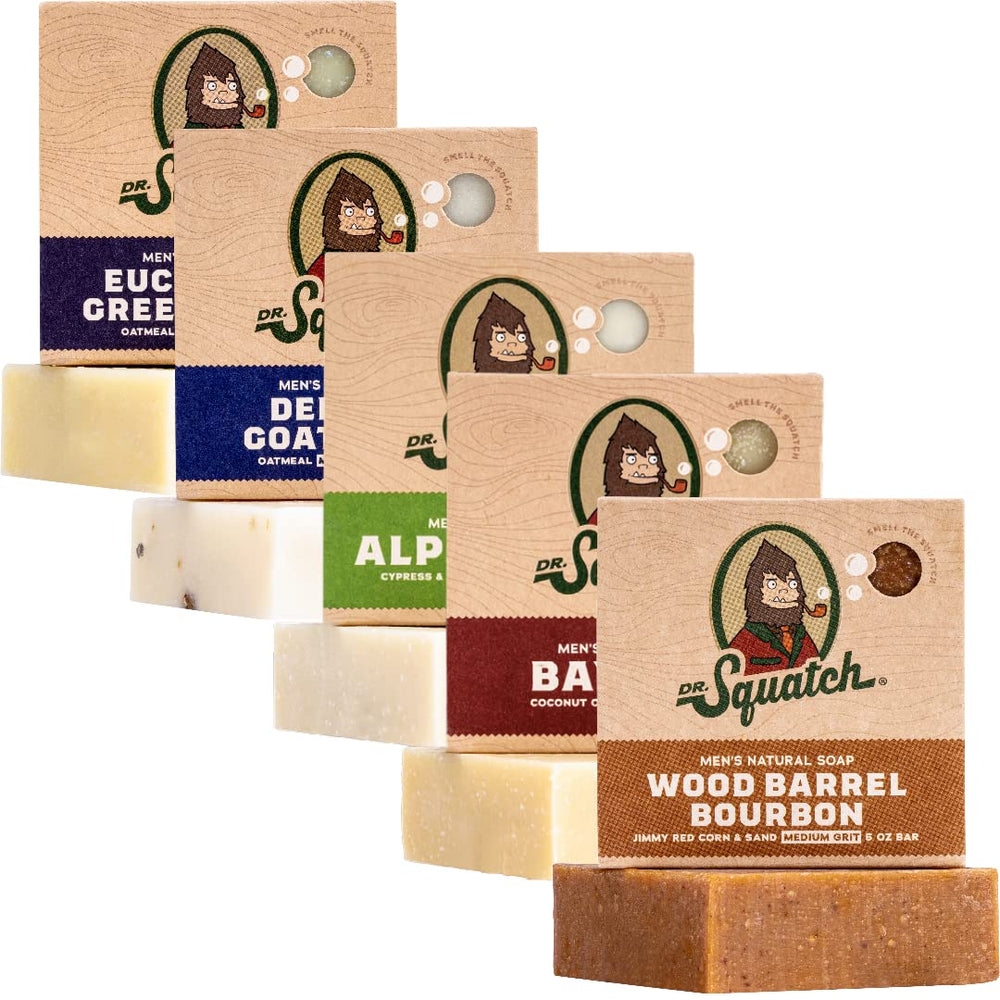 Dr. Squatch Alpine Sage: barra jabón espumosa para limpieza vigorizante.