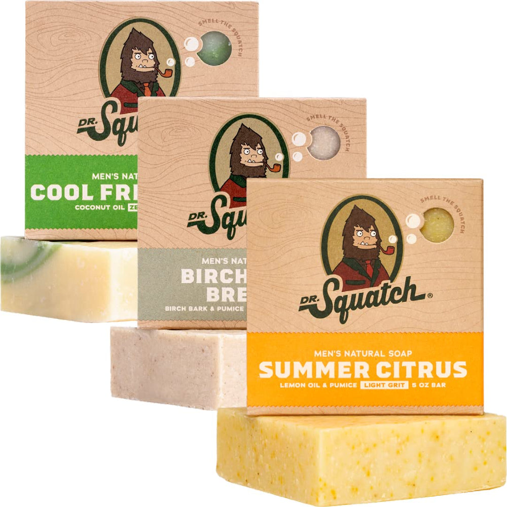 Dr. Squatch Jabon Verano Citrus, aroma cítrico para despertar la ducha.