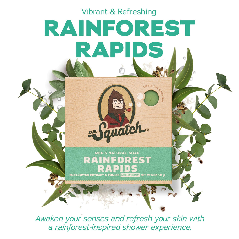 Dr Squatch Coco Naufragado, jabón natural con fragancia tropical y hidratación suave.