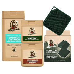 Dr. Squatch Coconut Castaway: botella para una limpieza suave y aromática en la ducha