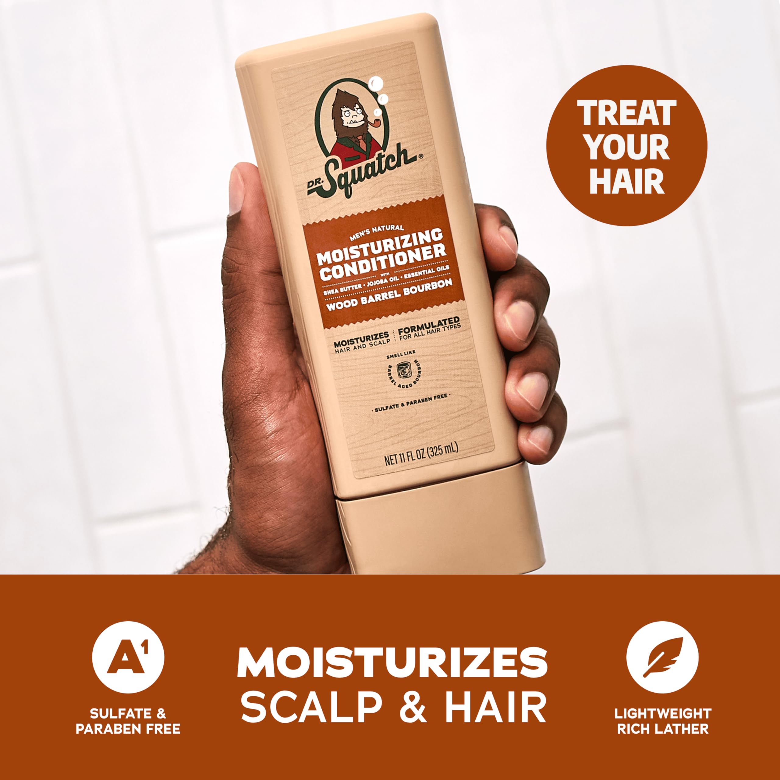 Coffret Dr. Squatch Shampoing et Conditionneur naturel prêt à l’emploi.