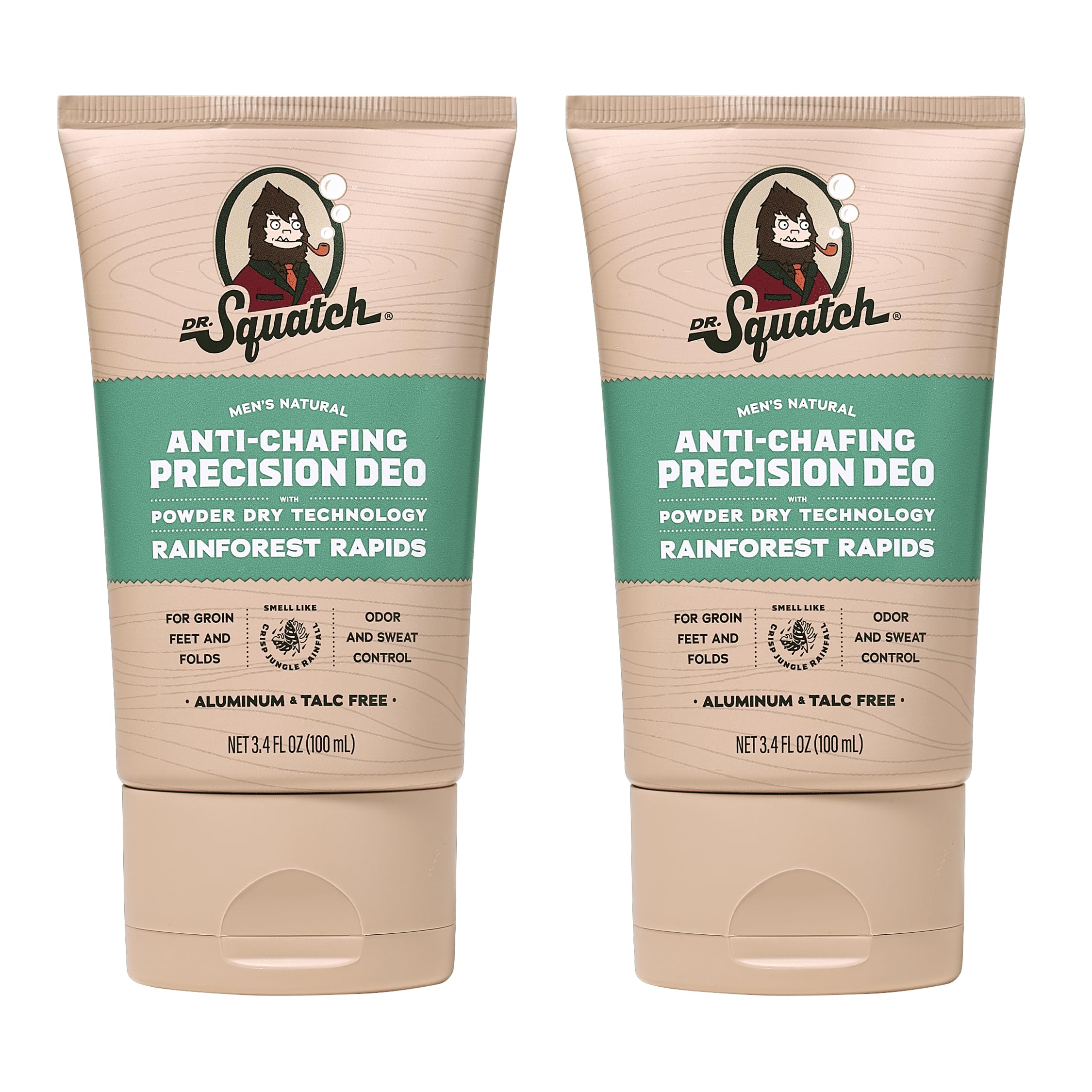 Dr. Squatch Desodorante Rainforest Rapids en botella, control del olor para hombres