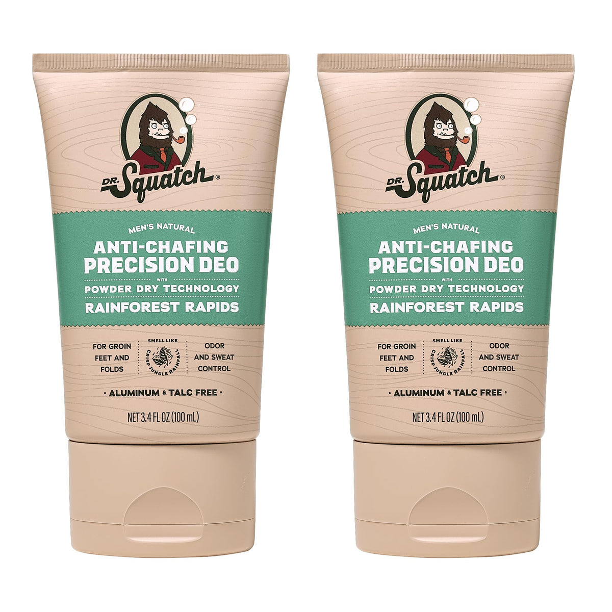 Dr. Squatch Desodorante Rainforest Rapids en botella, control del olor para hombres