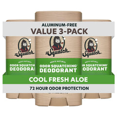Desodorante Dr. Squatch en barra Cool Fresh Aloe para protección diaria sin aluminio.