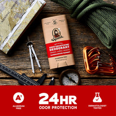 Dr. Squatch Sandalwood Summit, aplicación en barra tras la ducha para frescura duradera.