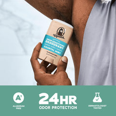 Dr. Squatch déodorant avec charbon et postbiotiques : protection quotidienne efficace.