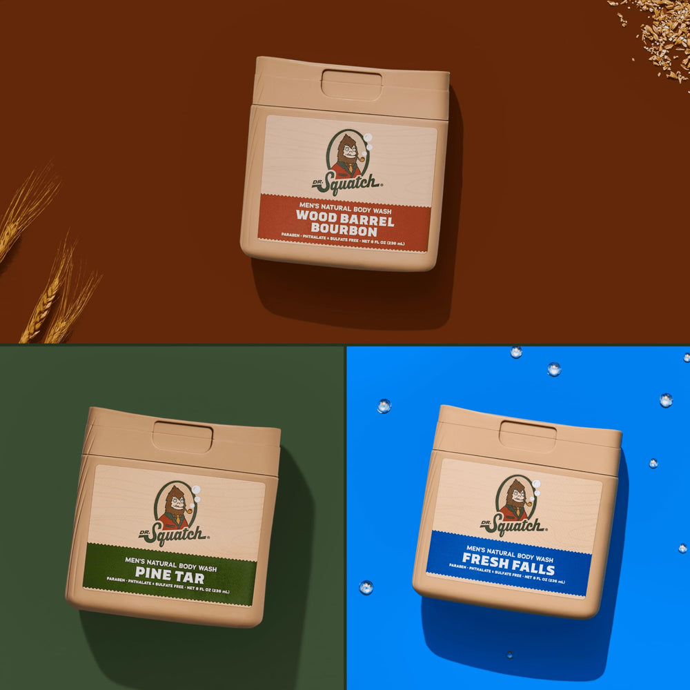 Dr. Squatch coffret 3 bouteilles – coffret pratique pour l’usage quotidien