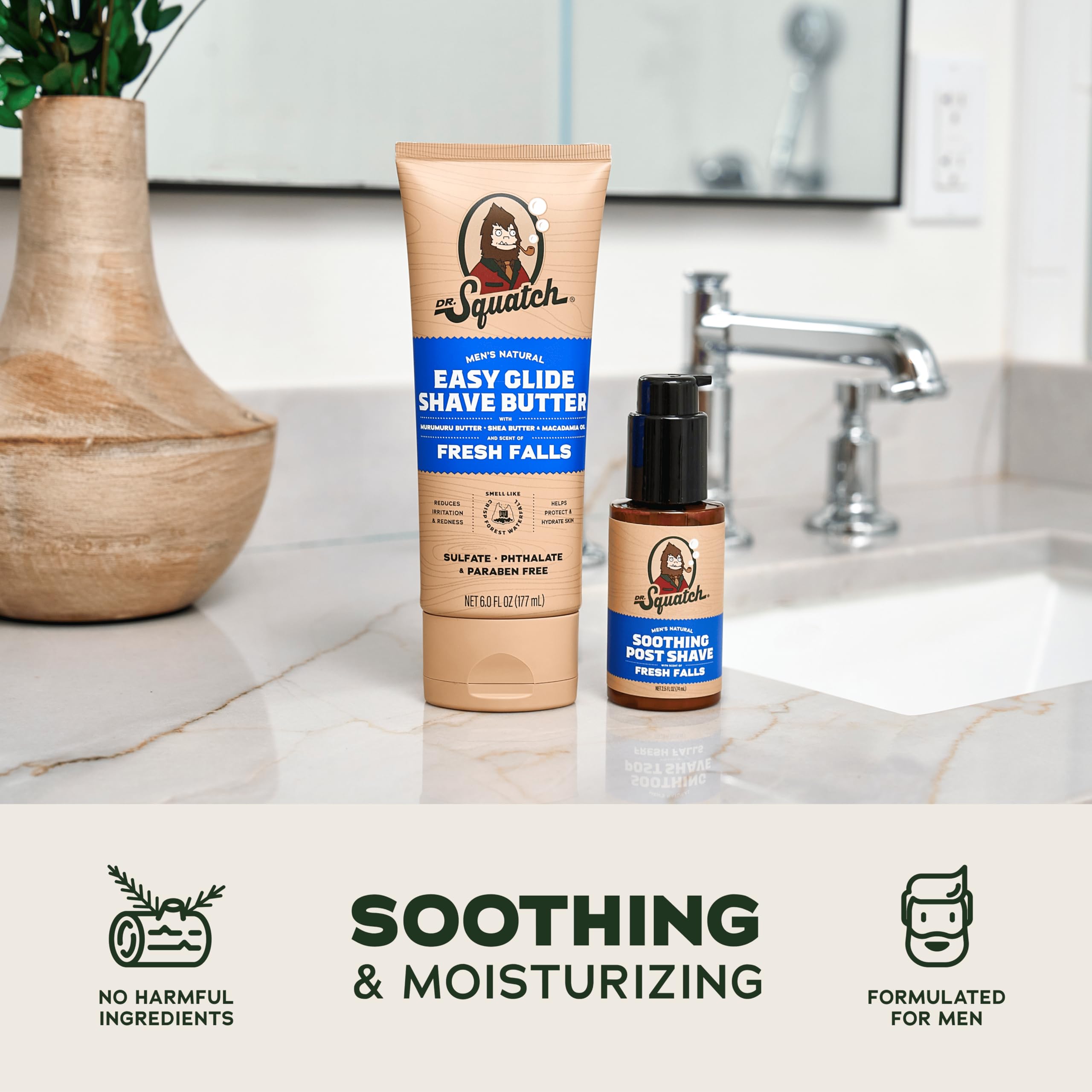 Fragancia Cascadas Frescas de Dr. Squatch para una experiencia vigorizante