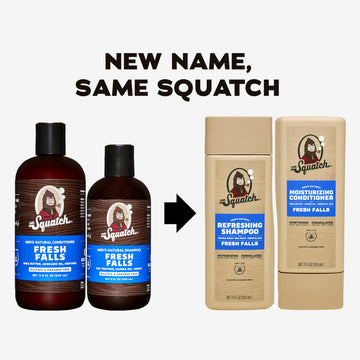 Dr. Squatch Fresh Falls acondicionador botella: cabello suave y manejable tras el lavado