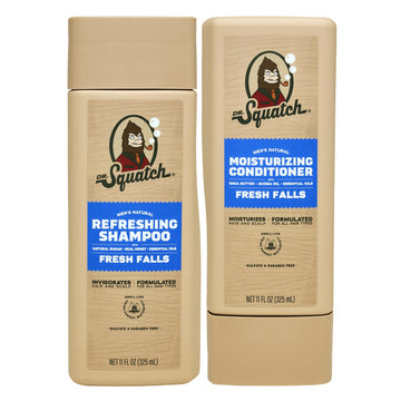 Dr. Squatch Fresh Falls champú botella: limpieza suave para cabello y cuero cabelludo