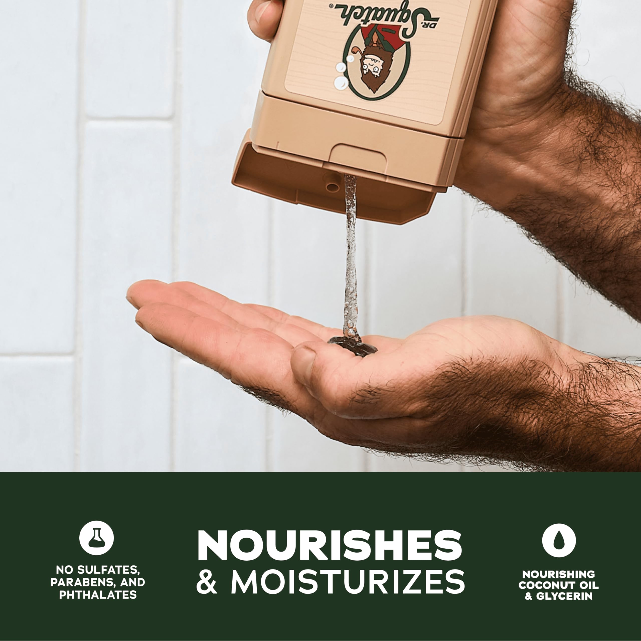 Dr. Squatch usa ingredientes naturales que hidratan y dejan sensación suave