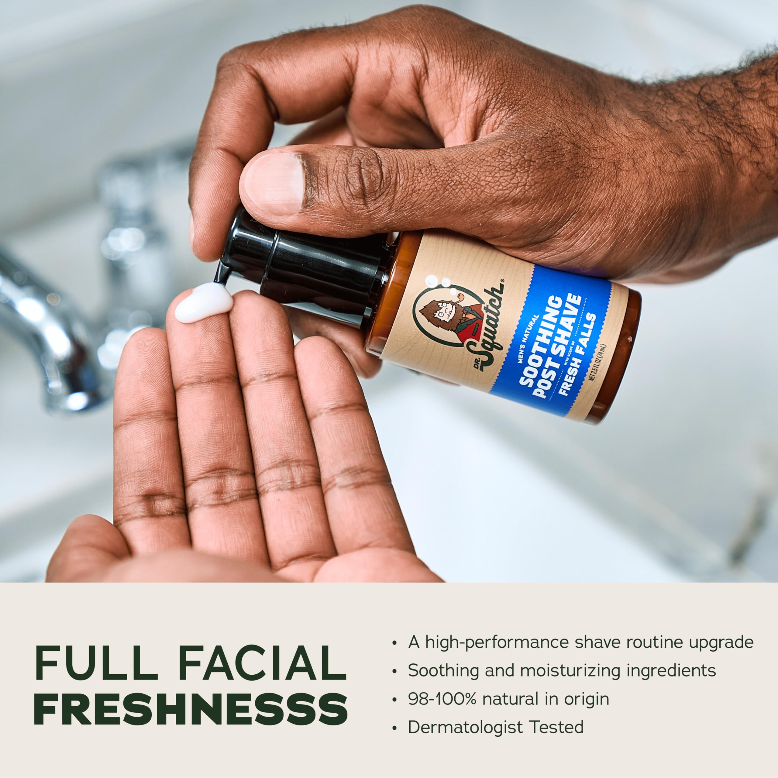 Dr. Squatch ingredientes naturales cuidan la piel durante el afeitado