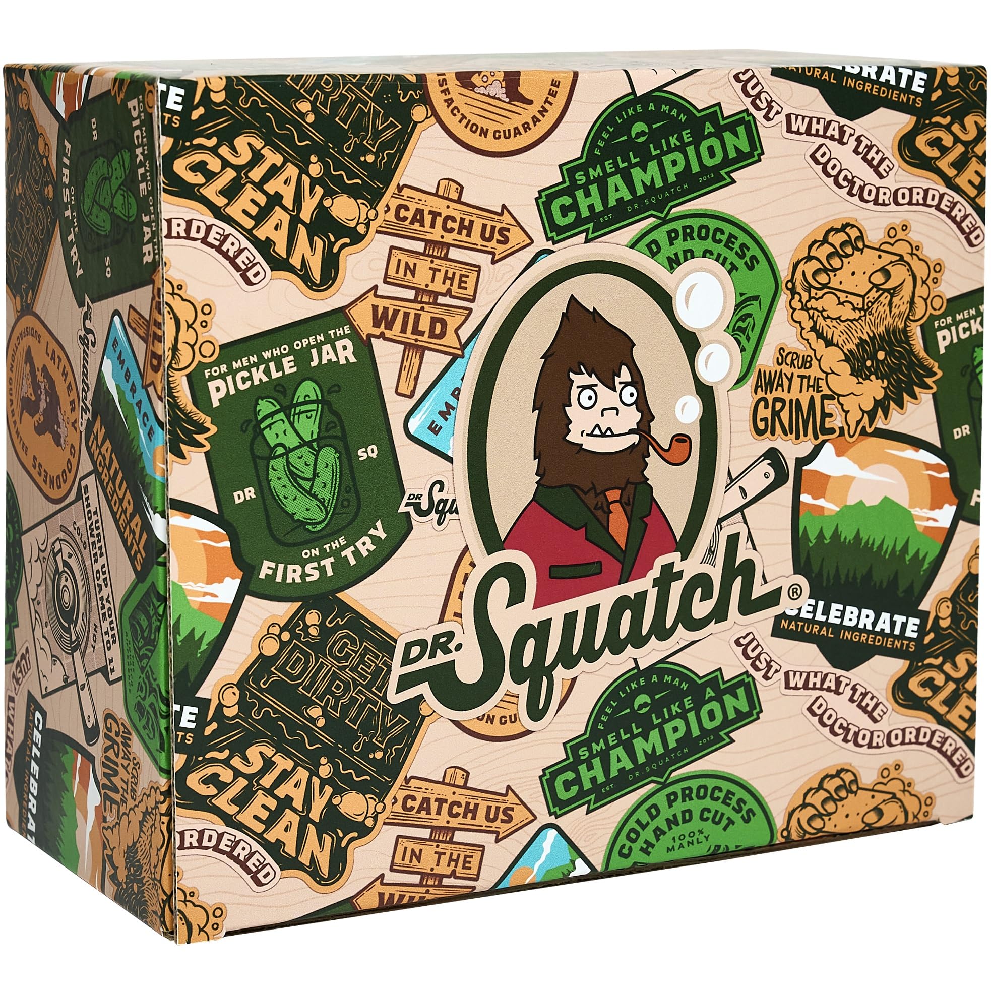Ingrédients naturels Dr. Squatch coco karité kaolin pour la peau.