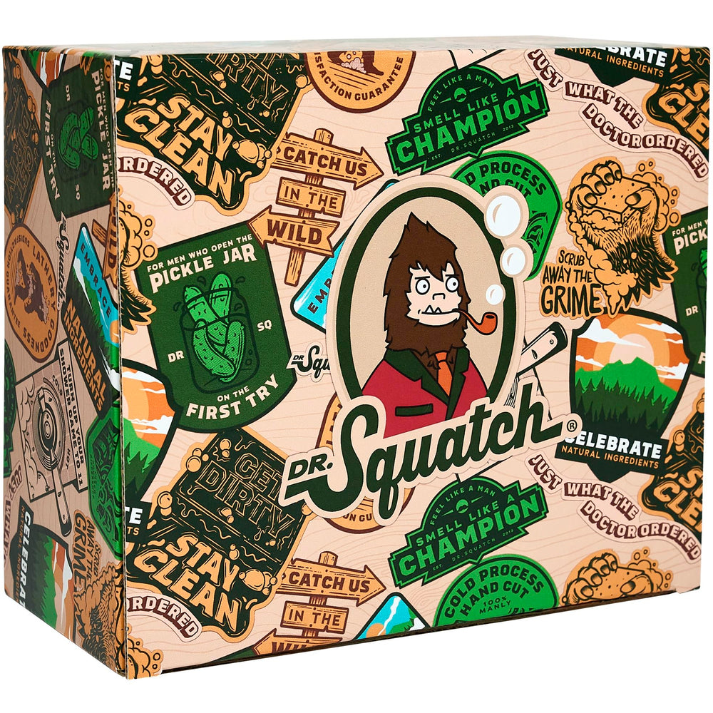 Ingrédients naturels Dr. Squatch coco karité kaolin pour la peau.