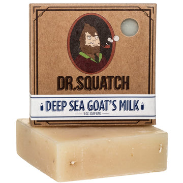 Dr. Squatch jabón natural para hombres, leche de cabra mar profunda, exfolia suavemente.