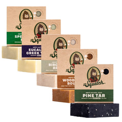 Dr. Squatch Jabón natural Pino Tar: aroma intenso para una ducha revitalizante
