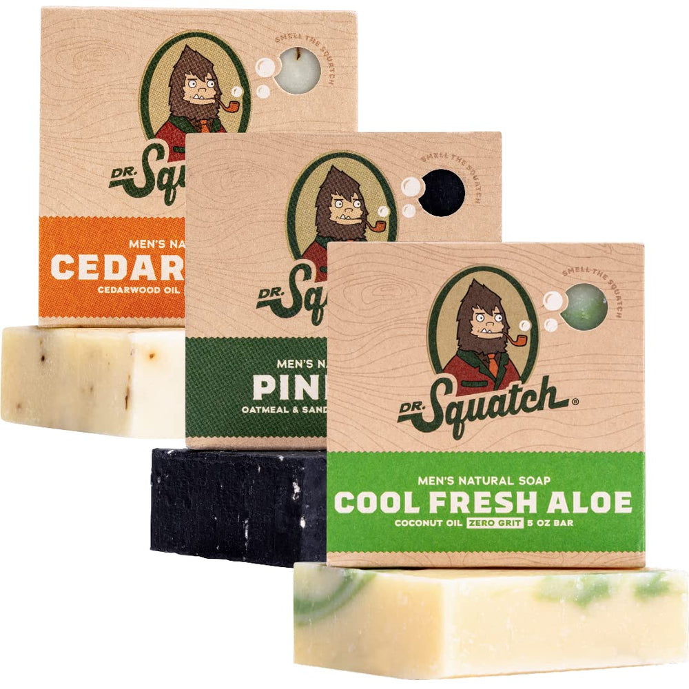 Dr. Squatch Pine Tar barra: aroma intenso y limpieza suave para la piel.