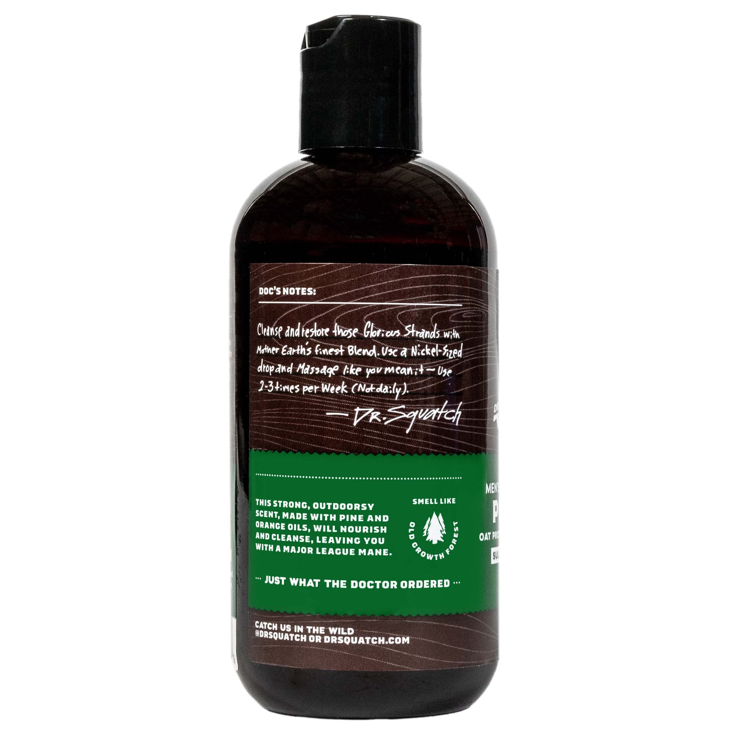 Dr. Squatch Poix de Pin – texture crèmeuse facilite le massage capillaire.