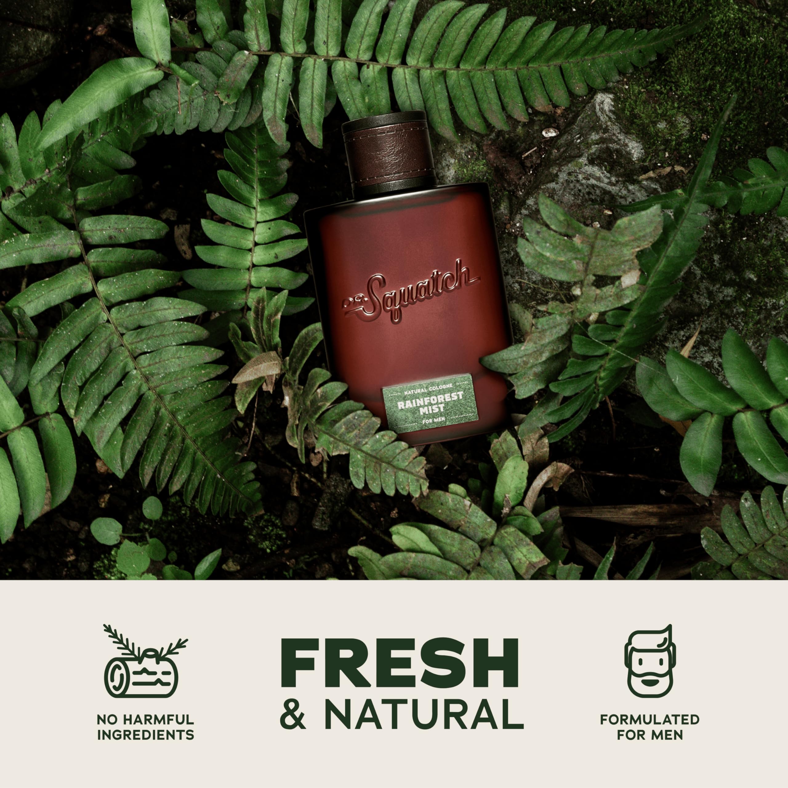 Dr. Squatch Rainforest Mist demuestra sostenibilidad con ingredientes responsables.
