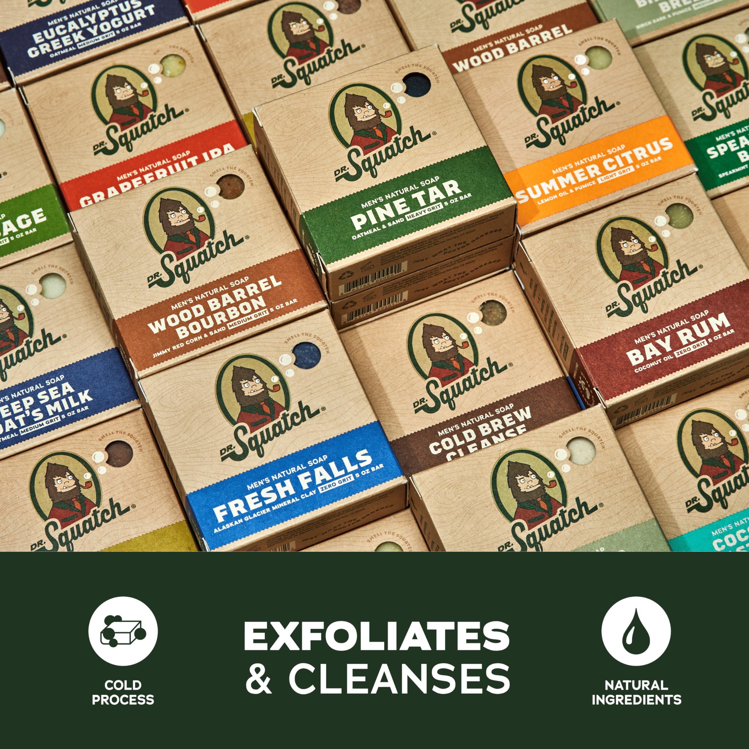 Dr. Squatch Rainforest Rapids bar soap—invigorating lather for daily refresh.