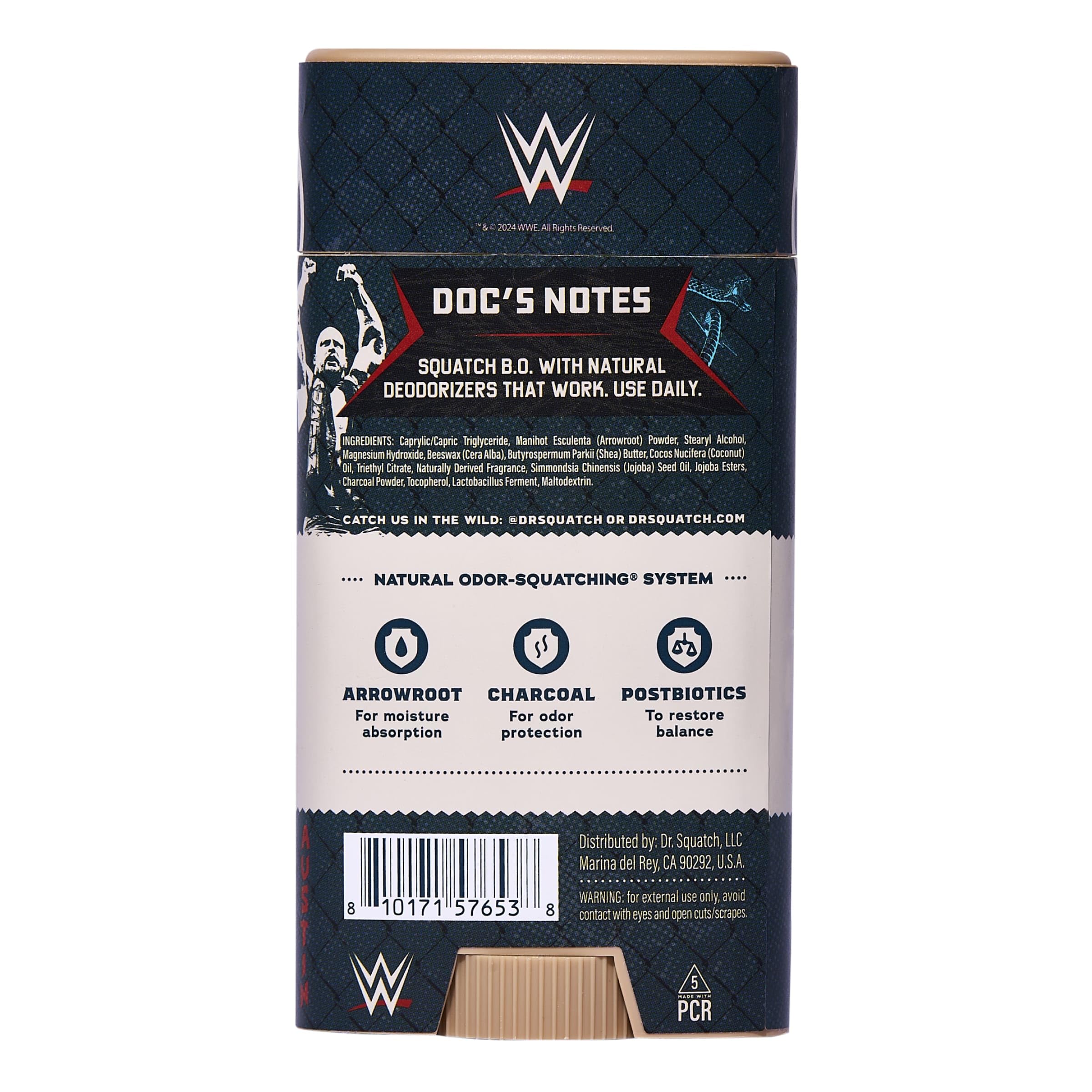 Dr. Squatch WWE Textura Jabón: primer plano de superficie natural y suave