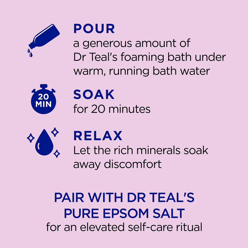 Dr Teal's Aroma de saúco relajante para ritual de aromaterapia diario.