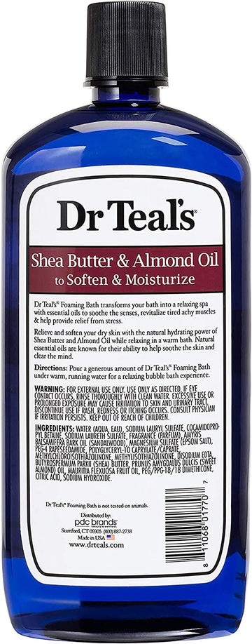 Dr Teal's bain-moussant mousse luxueuse pour spa à domicile et détente.
